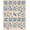 Blue, Pattern 1, variant on ODIKA 4'x6' Blue Botanical Cream And Tufted Washable Area Rug Intricate Floral Motifs With Birds Butterflies Classic Non-Slip, Chair-Friendly, Flatwoven for Home Office, Under Desk