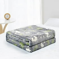 Throw Blanket, Hwkond In The Dark Blanket For Unique Birthday Gifts For Girls Boys Teens Soft Cozy Warm Fuzzy Cute Throw Blanket All Seasons Glowing Blankets,Grey,152x127cm