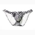 thumbnail image 2 of Odeerbi Mens Underwear Seamless Thongs Briefs Low Waist Leopard Print Purple, 2 of 4