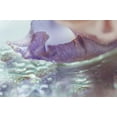 thumbnail image 2 of Jenny Rainbow Fine Art 32x23 White Modern Wood Framed Museum Art Print Titled - Morning Diamonds Iris Macro 2, 2 of 4