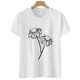 thumbnail image 4 of Gibobby Playera de Manga Corta con Cuello Redondo Camiseta con estampado girasol para mujer, camiseta informal manga corta con gráfico, camisetas ajustadas informale(Blanco,XL), 4 of 5