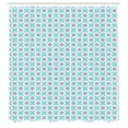 thumbnail image 2 of Ambesonne Blue Mandala Shower Curtain, Floral Motifs Boho Art, 69"Wx84"L, Pale Blue Slate Blue, 2 of 4