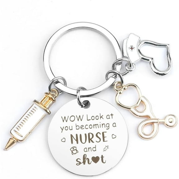 DESIGNICE Nurse Graduation Gift for Women Nurse Keychain Nurses Week Gifts Graduation Presents for Nurses Appreciation Gifts for Coworkers and Medical Students