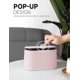 thumbnail image 2 of Mini Trash Can with Lid Removable Small Garbage Can, Tiny Plastic Trash Bin, Pop Up Countertop Wastebasket, Counter Garbage Lint Bin (Pink), 2 of 4