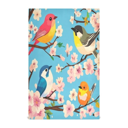 

Kitchen Towel 28x18 Inches x6，Plate Towel Decorative Towel Napkin Tea Towel Tea Towels For Kitchen Dish Cloths & Dish Towels Birds and Cherry Blossoms