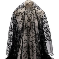 2 Yards Black Branch Leaves Mesh Lace Fabric 5.9inch Wide Vintage Embroidery Tulle Fabric French Sewing Lace Fabrics