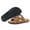 brown, variant on Men Outdoor Slide Sandals, Casual Open Toe Slippers with Cork Sole for Daily Wear