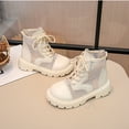 thumbnail image 4 of Girls Ankle Boots Mesh Lace Up Back Zipper Booties Kids Summer Hollow Out Breathable Soft Sole Boots White 12 Little Kids, 4 of 7