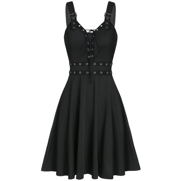 UPPADA Clearance Womens Corset Pleated Dress Vintage Ball Gown Dresses Sleeveless Vacation Dresses Fit and Flare Wedding Guest Dresses Vintage formal Dress dress goth