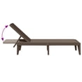 thumbnail image 5 of vidaXL Chaise Longue Brune 186x60x29 cm PP, 5 of 5