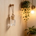 thumbnail image 4 of 1 Pc 5ml Hanging Car Air Freshener Diffuser,Empty Clear Glass Essential Diffuser Oil Aromatherapy Fragrance Perfume Pendant Glass Vials with Wooden Caps & Hanging String(C), 4 of 6