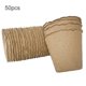 thumbnail image 2 of 50 Uds. De macetas redondas de turba de pulpa de papeltazas de vivero biodegradables para plantas y flores Tmvgtek Para estrenar, 2 of 9