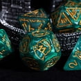 thumbnail image 4 of Cusdie 7-Die 25mm Giant DND Dice, Shield&Sword Pattern Polyhedral Dice Set for Role Playing Game Dungeons and Dragons D&D Dice Pathfinder, 4 of 5
