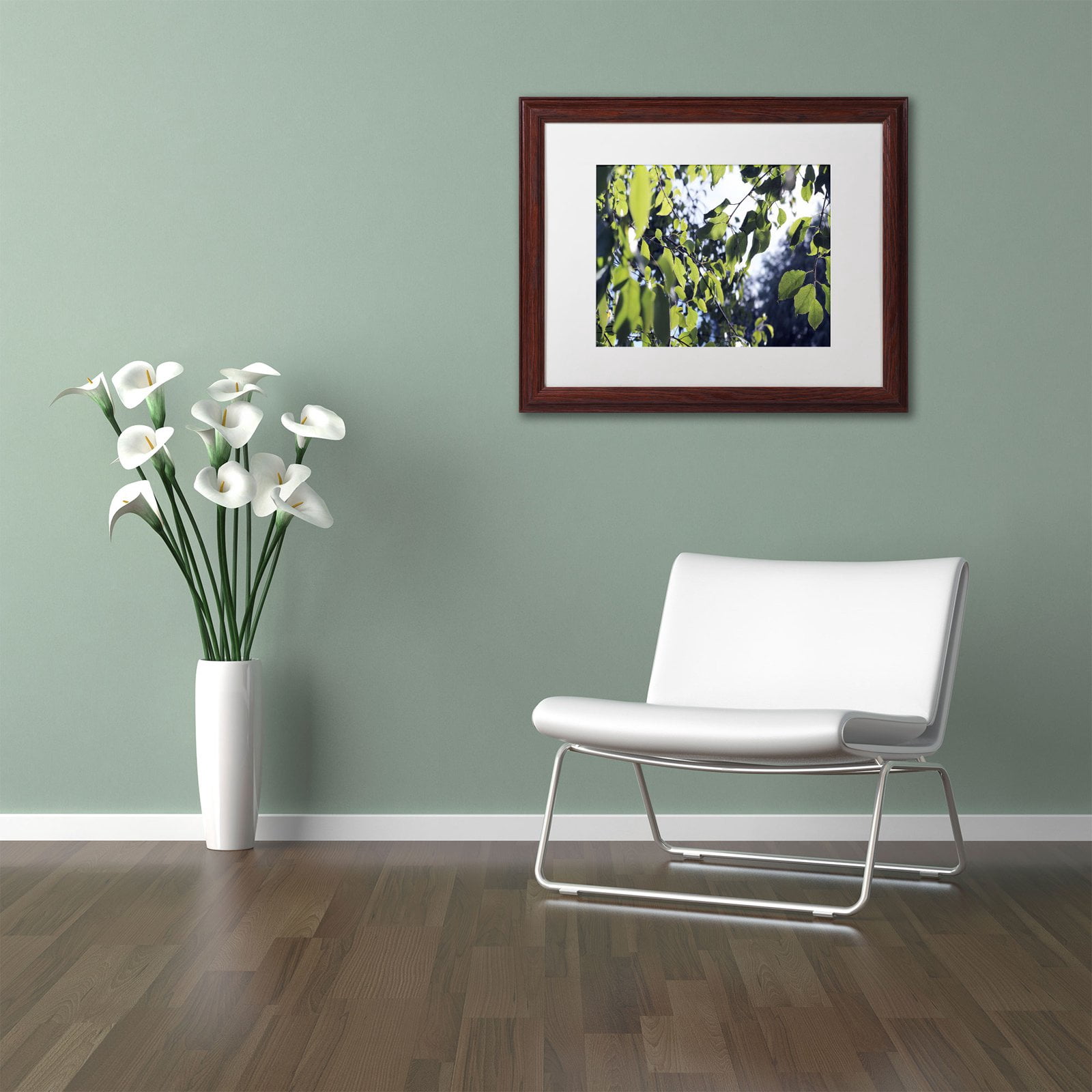 Trademark Fine Art "Whispers of Summer" Canvas Art by Beata Czyzowska Young, White Matte, Black Frame