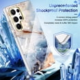 thumbnail image 2 of Dteck for Samsung Galaxy S23 Ultra Case Marble Pattern Hybrid Hard Back Soft TPU Raised Edge Ultra-Thin Shock Absorption Scratch Proof Slim Protective Case for Samsung Galaxy S23 Ultra,Cloud Sea, 2 of 7