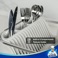 thumbnail image 5 of MR.Siga Dish Drying Rack for Kitchen Counter, Compact Dish Drainer with Drainboard, White, 5 of 8