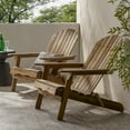 thumbnail image 2 of Milan Outdoor Acacia Adirondack Chair (Set of 2), Natural Stained, 2 of 12