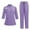 Purple, variant on MLQIDK Scrubs for Women Plus Size Nursing Uniforms Petite V Neck Scrub Pants and Tops Medical Scrubs Scrub Set with Pockets Light Purple S