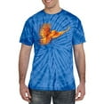 thumbnail image 2 of Wild Bobby, Mythical Fiery Phoenix, Pop Culture, Tie-Dye Tees, Spiral Royal, Small, 2 of 3