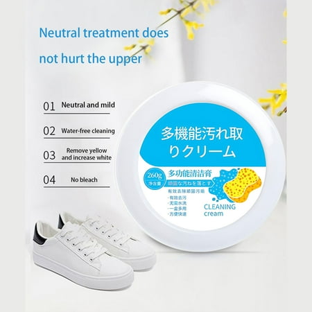 Yishangzhng White Shoes Cleaning Cream Shoe Cleaning Artifact Leather White Shoes Cleaning Cream Cleaning Maintenance Decontamination Yellowing Shoe Polishing  new home essential