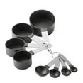thumbnail image 1 of Juego de tazas y cucharas medidoras, cucharada apilable con mango de acero inoxidable, juego de medición para cocinar y hornear en la cocina, 1 of 5