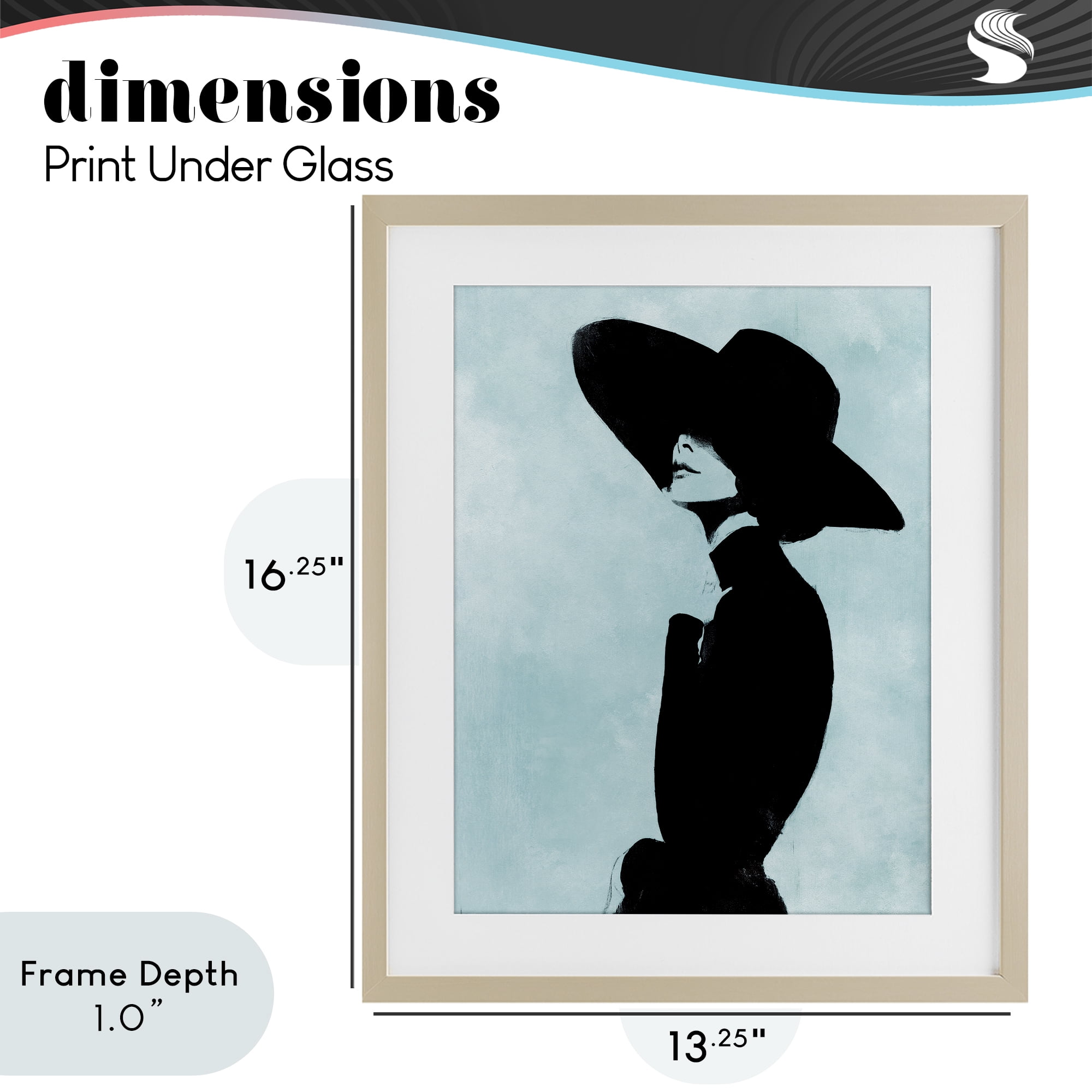 Stupell Industries Eclipse In Black Birch Framed Print Under Glass, design by Svetlana Aleynikova