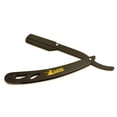 thumbnail image 2 of Classic Samurai CS-102 Matte Black Folding Professional Straight Razor, Shavette, w/ 100 Count Shark Single Edge Blades, 2 of 5