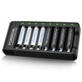 thumbnail image 1 of Cargador de baterías recargables POWEROWL AA 2800 mAh x4 y AAA x4, 1 of 7