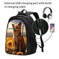 thumbnail image 2 of Daiia Vintage Cute Corgi Sunflower Pattern USB Charging Backpack for Men and Women, Anti-Theft Backpack,Travel Backpack,School Backpack,College Backpack,Laptop Backpack, 2 of 7
