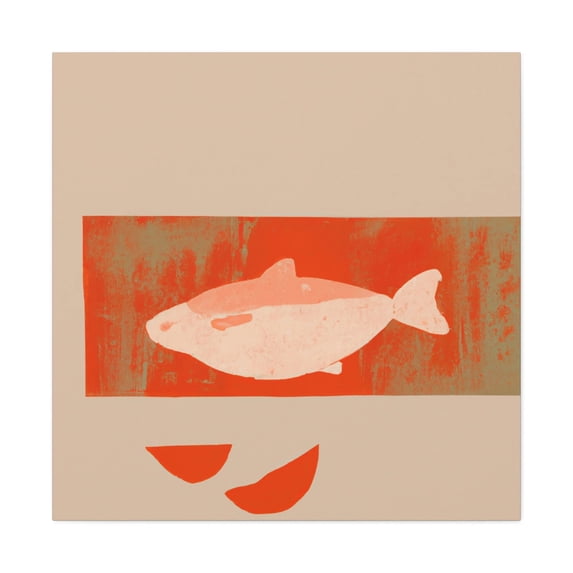 Salmon in Simplicity - Canvas