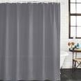 thumbnail image 2 of Grey Pure Color Shower Curtain, Waterproof Shower Curtains for Bathroom, Aesthetics Contemporary Luxury Washable Fabric Bathtub Curtain Set Bath Decor with 12 Hooks Standard 72"x72", 2 of 8