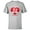 Athletic Heather, variant on Disney Donald and Daisy Duck Forever Heart Valentine's Day - Short Sleeve T-Shirt for Kids - Customized-White