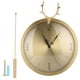 thumbnail image 1 of KR‑83002E Reloj de péndulo pequeño con astas de latón para colgar en la pared para oficina y dormitorio, 1 of 5