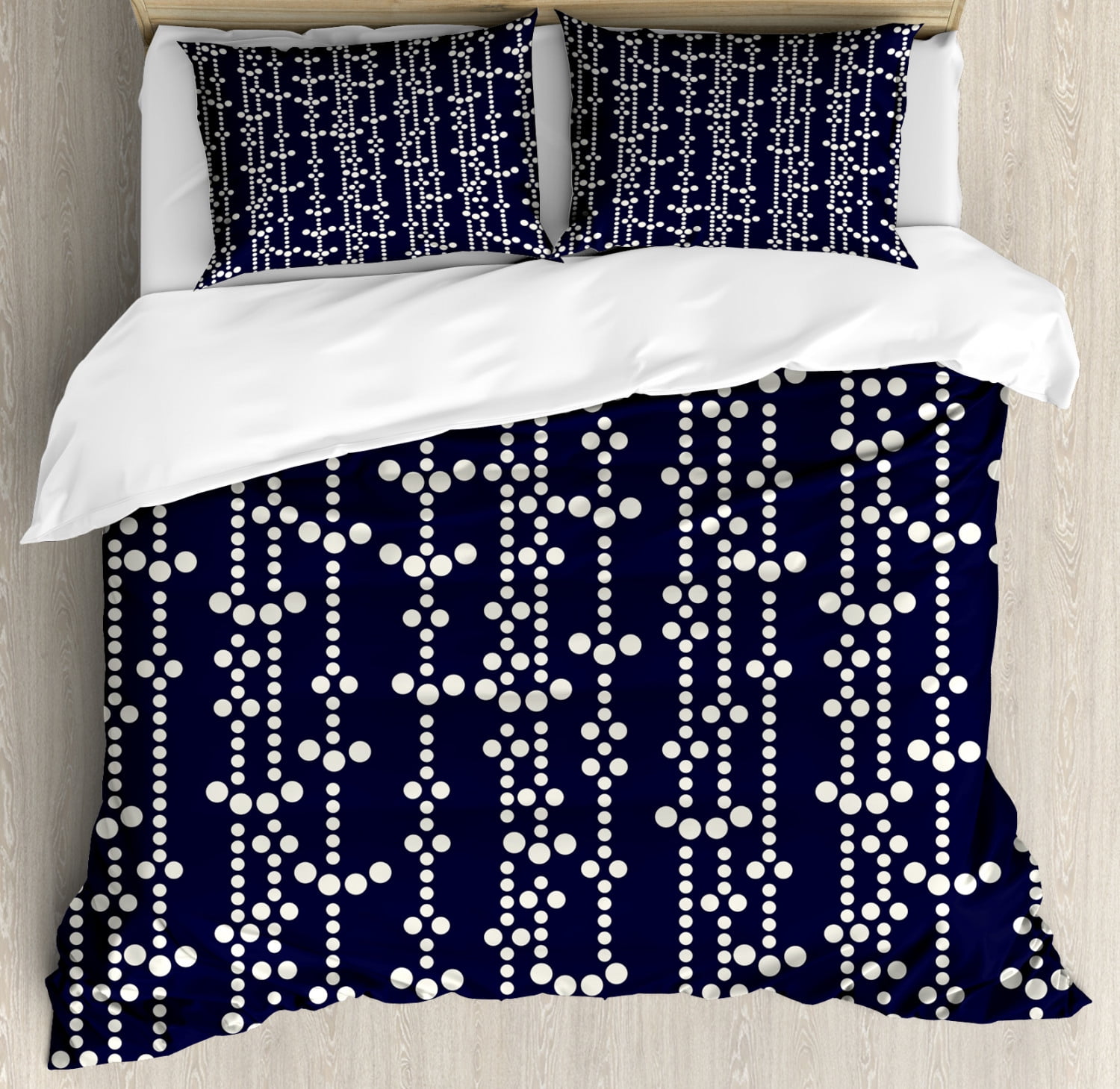 Geometric Duvet Cover Set King Size, Japanese Influenced Ornamental