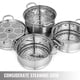 thumbnail image 5 of VEVOR Juego de Vaporizador de Alimentos de Acero Inoxidable 30 cm Tapa de Vidrio, 5 of 8