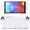 White, variant on PlayVital Solid Color Case for Nintendo Switch 2 - Dockable Hard Shell Cover w/ Foldable Stand & Thumb Grips(White)
