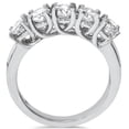 thumbnail image 2 of Pompeii 1 1/2ct Five Stone Trellis Diamond Wedding Ring 14K White Gold (H/I,I2-I3), 2 of 4