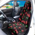 thumbnail image 3 of POLERO Heart Shaped Cherry Pattern Terry Cloth Car Seat Cover Universal Car Seat Towel Cover, Non-Slip Machine Washable Towel Car Seat Cover Fit for Vans Trucks Sedans, 3 of 7