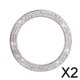 thumbnail image 1 of 2x Diamantes de Imitación de Cristal para Decoración de Coche, Pomo de Llave de Coche, Motor de Coche Brillante, Color 2 piezas, 1 of 8