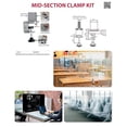 thumbnail image 5 of M&T Displays Mid Section Clamp Kit, C-Clamp for Table Panel Separator, Desktop Mount Holder Stand (4 pack), 5 of 8