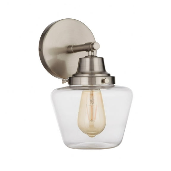 19507BNK1 Craftmade Lighting Essex - One Light Wall Sconce in Transitional Style - 7 inches wide by 12.13 inches high-Brushed Polished Nickel Finish