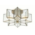 thumbnail image 3 of Meridian M60004NB 2-Light Ceiling Light in Natural Brass, 3 of 3