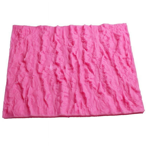 (1pc) Large bark edge texture pad fondant silicone mold