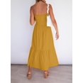 thumbnail image 4 of SURJDE Robe Longue Maxi d'Été Bohème à Fleurs Sans Bretelles pour Femmes, Plage, Fête, 4 of 7