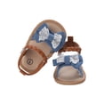 thumbnail image 3 of Gureui Toddler Infant Baby Girls Sandals Striped/Dots/Lace Bowknot Cute Cool Comfortable Breathable Shoes, 3 of 8