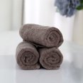 thumbnail image 4 of Unique Bargains 100% Cotton 6-Pack Washcloth Face Towels 13" x 13" Coffee Color, 4 of 8
