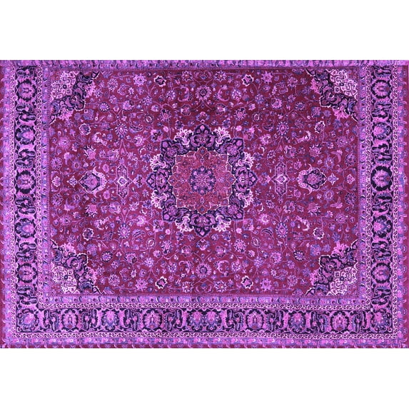 Ahgly Company Indoor Rectangle Persian Purple Traditional Area Rugs, 2' x 5'