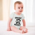 thumbnail image 3 of Chunky Monkey - Baby Clothes - Funny Newborn Bodysuit Outfits for Boys And Girls White-style-1 9months, 3 of 7