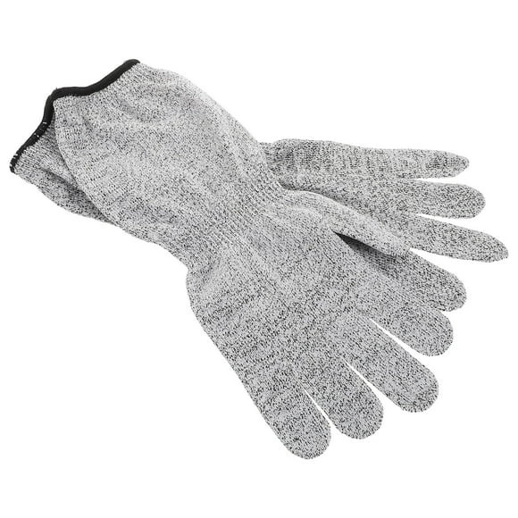 VERDANVERSE 1 Pair Grey Cut Resistant Arm Sleeves For Industrial Kitchen And Work Safety With Breathable Material