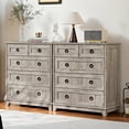 thumbnail image 5 of Joaxswe Grey Dresser for Bedroom Wood 5 Drawer Modern Storage Cabinet for Bedroom Living Room Closet for Living Room, 5 of 7
